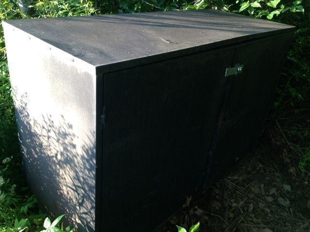 Large metal storage cabinet for garage