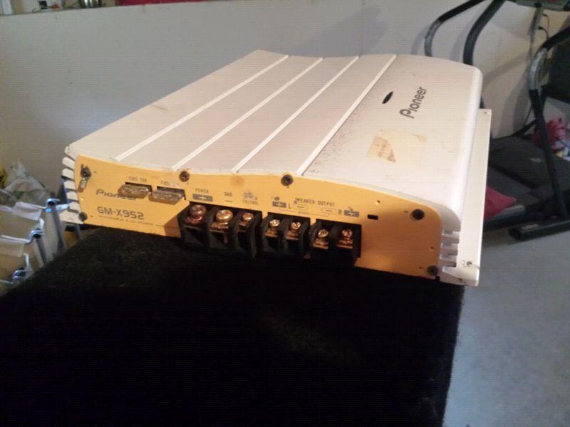 300w RMS pioneer multiple channel amp