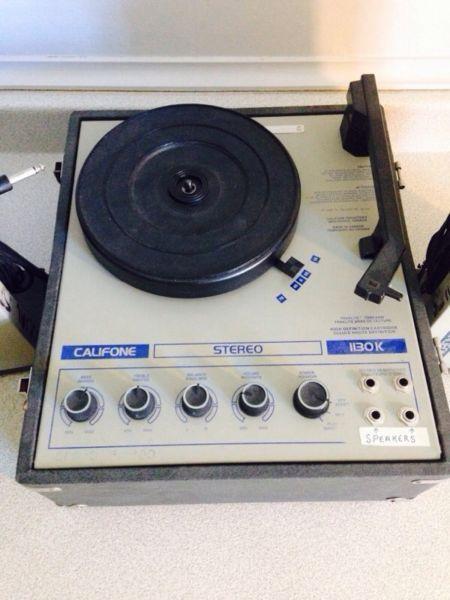 Vintage Califone 4 Speed Record Player From CEC School