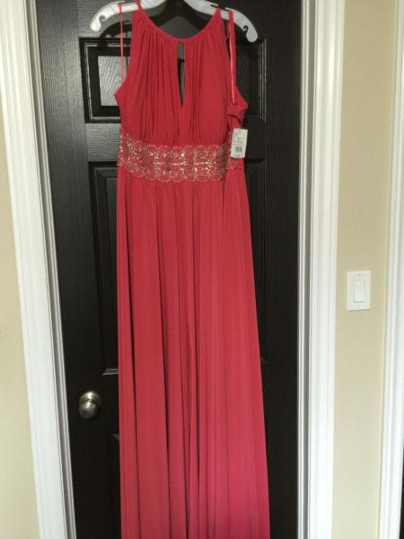 NWT Coral formal gown