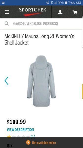 McKinley mauna women's Large raincoat rain coat