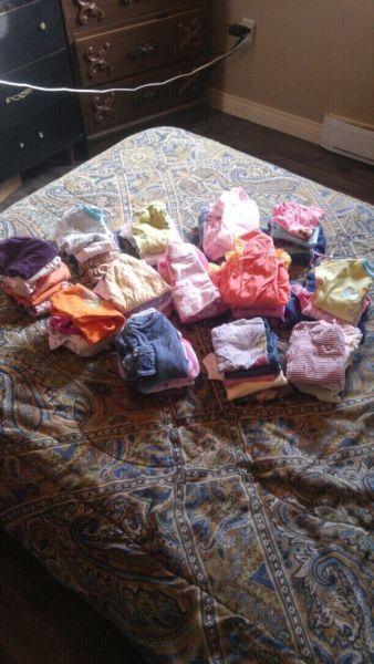 HUGE LOT OF BABY GIRL CLOTHES