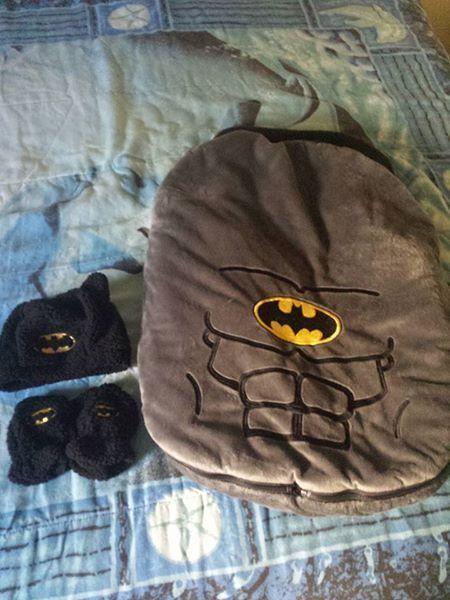 Batman bunting bag and accessories