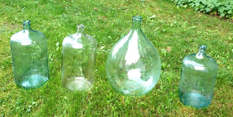 WINE MAKING EQUIPMENT: GLASS CARBOYS