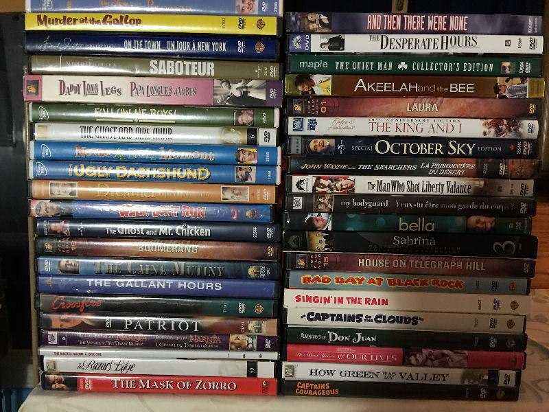 Blu Ray and Standard DVD movies