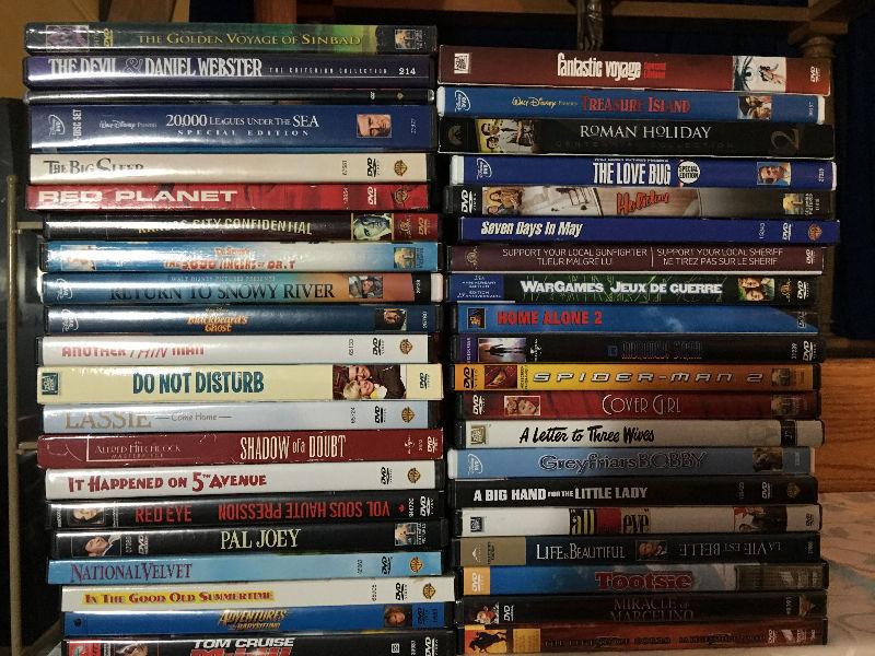 Blu Ray and Standard DVD movies