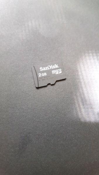 SanDisk Micro SD memory card 2Gb
