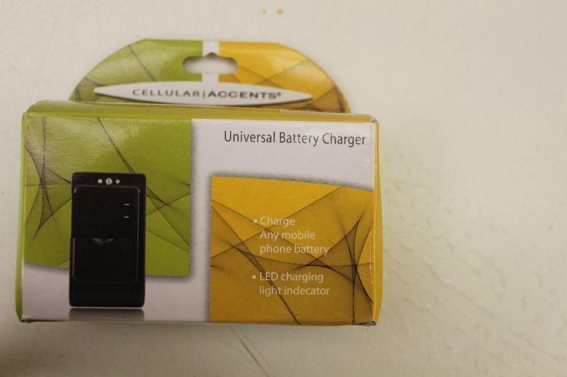 Universal cell phone battery charger