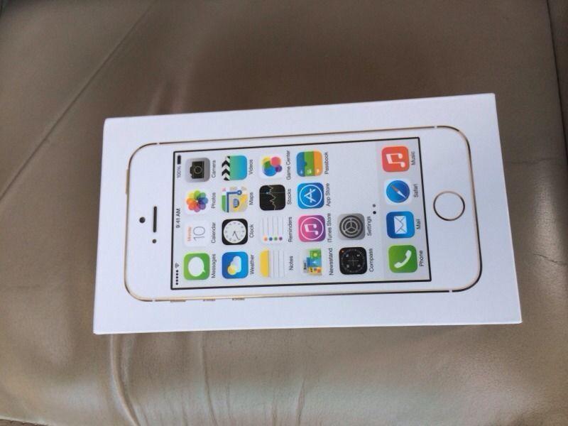 iPhone 5s 16gb gold mint unlocked with brand new otter box