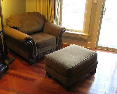 Great Deal Reduced. Very comfortable ASHLEY chair and ottoman!