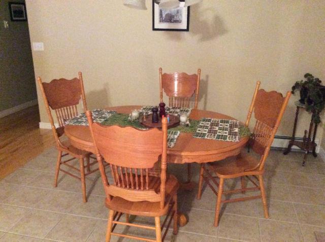 Oak Table Set