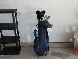 Left Hand Golf Clubs, Bag and Cart