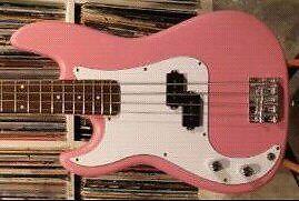 Pink BC Rich Lefty Bass