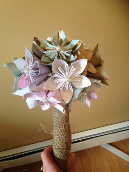 Handmade paper flower bouquets