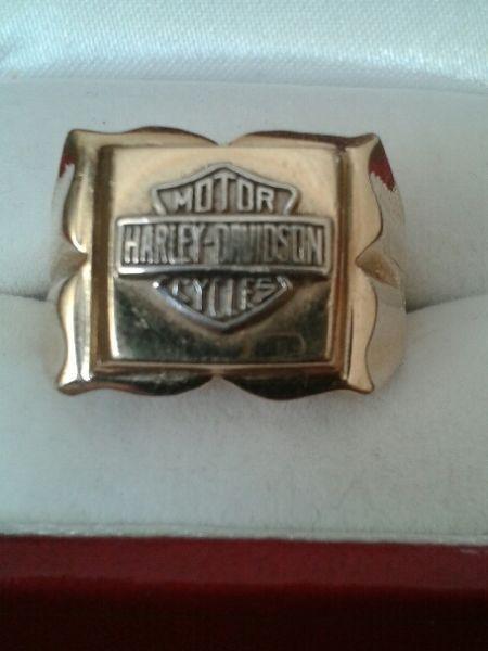 Harley Davidson Gold Ring