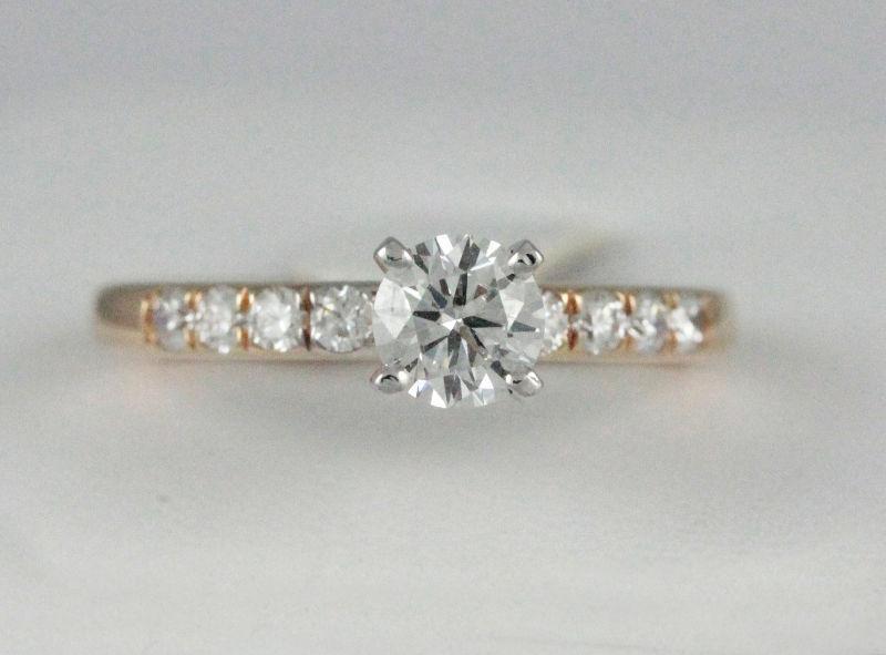 14k Yellow and White Gold Engagement Ring(new, 1.00ct tdw)#1883