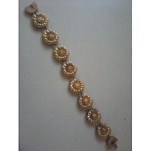 Gold Tone Sunflower Bracelete