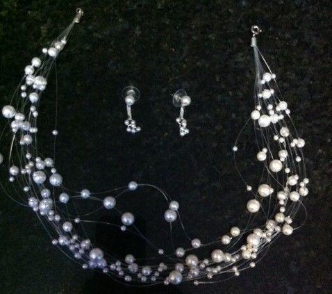 Necklace and earrings from The Bay!