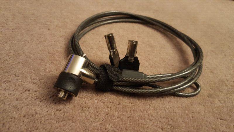 Laptop security cable lock