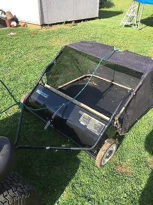 Grass sweeper for ride on lawn mower