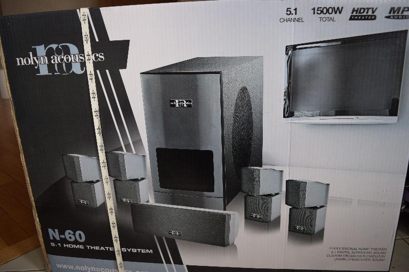 Nolyn Acoustics Home Theater System 5.1- Brand New