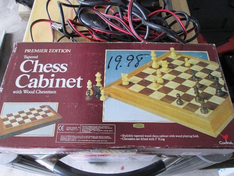 CHESS SET (WOODEN WITH BOARD)