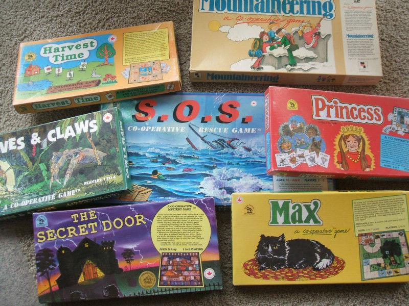 7 CO-OPERATIVE GAMES made by Family Pastimes