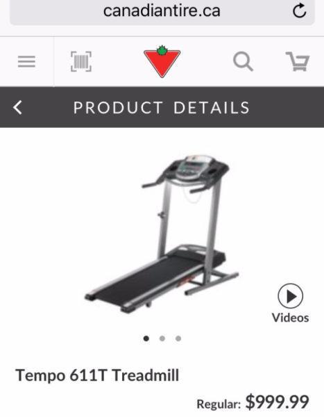 **Tempo Fitness 611T Treadmill MAKE ME AN OFFER**