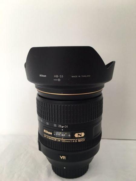 Nikon 24-120mm f4 G ED VR-Never Used! Neuf!