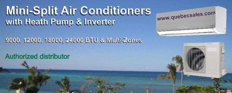 18000 BTU Dual Zone air conditioner with Heat Pump & INVERTER