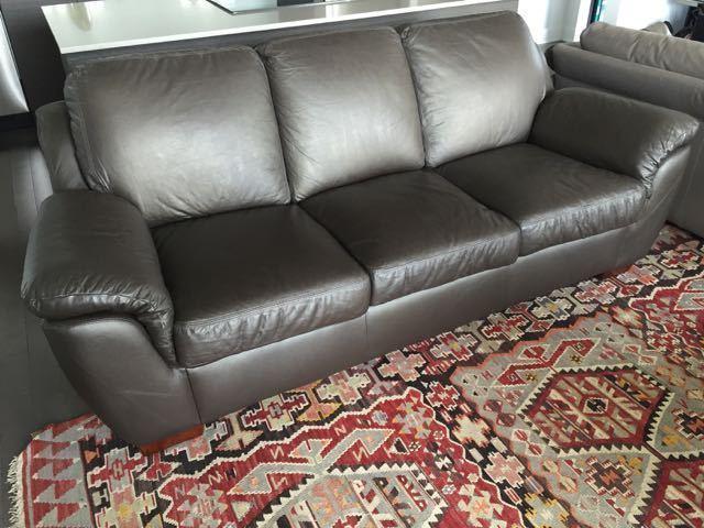 Leather sofa, excellent quality-Sofa en cuir, excellente qualité
