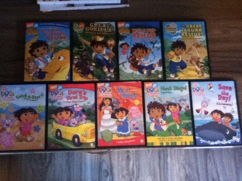 9 films (dvd) pour enfants (Dora & Diego)