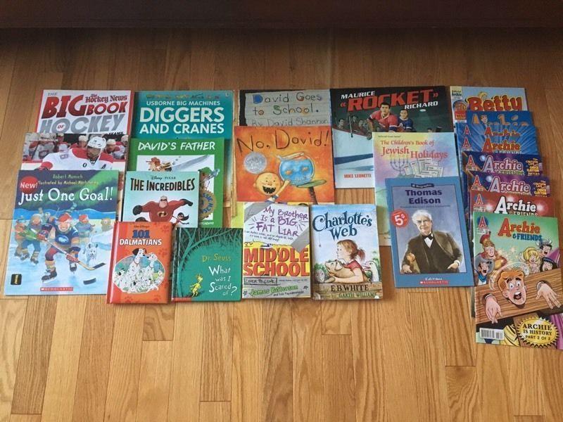 23 children's English books and comics - livres anglais enfants