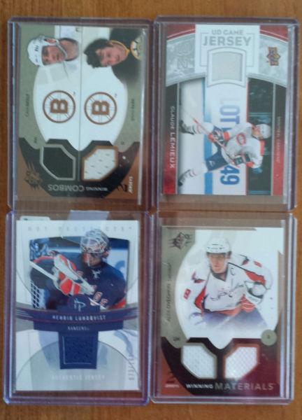 7 + 1 CARTE HOCKEY CARD JERSEY (JSY) + VALEUR APROX. $110.00