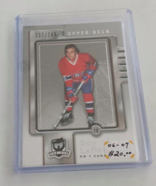 7 + 1 CARTE HOCKEY CARD JERSEY (JSY) + VALEUR APROX. $110.00