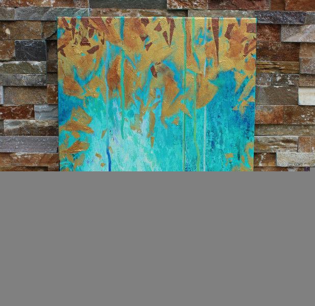 Original Abstract Painting with Texture