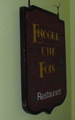 CARVED WOOD RESTAURANT HANGING OUTDOOR TRADE SIGN