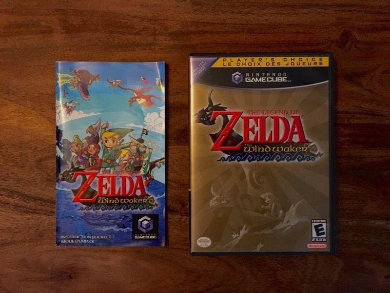 Zelda: The Wind Waker for Gamecube (Manual, Box, and Disk)