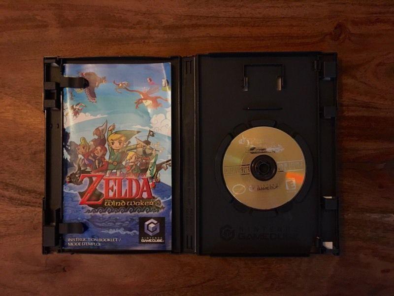 Zelda: The Wind Waker for Gamecube (Manual, Box, and Disk)