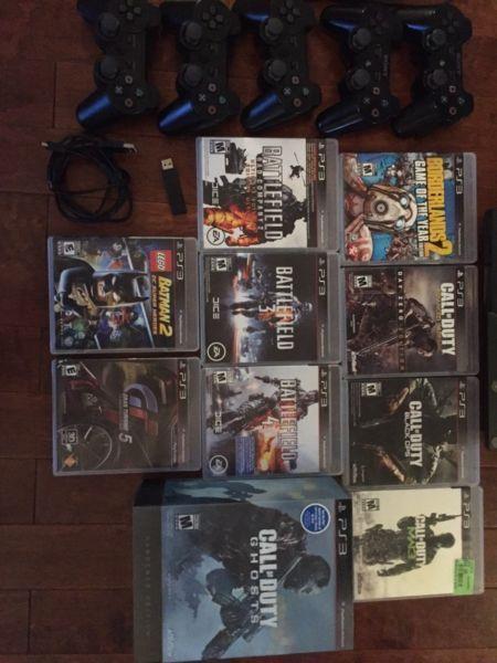 PS 3 system and games