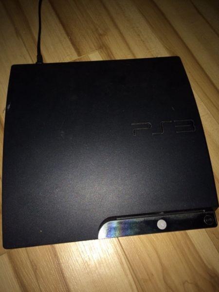 PS3 with 2 controllers, headset, games