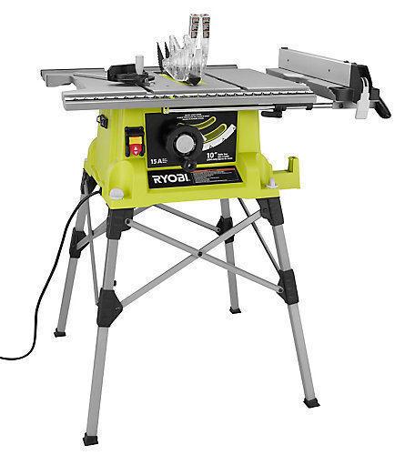 RYOBI 10inch Portable Table Saw with QuickSTAND