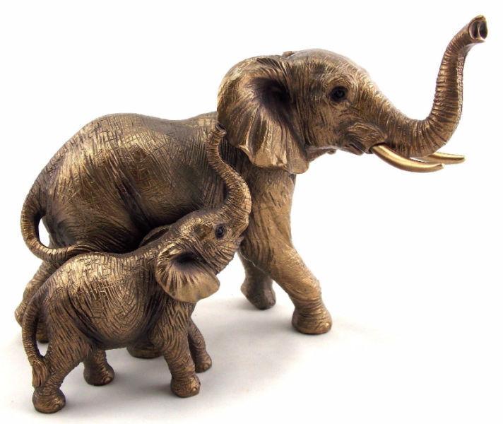 Bronze calf Elephant & Baby... (646) 349-9306