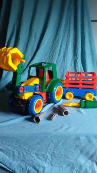 Take it apart toy tractor