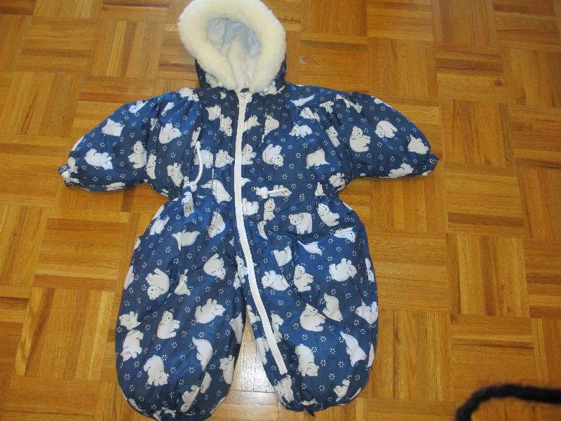 Baby clothes, snow suits and boots from 0 to 2 years