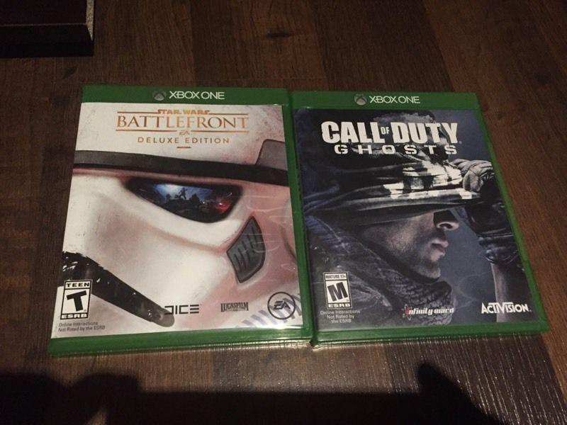Star Wars Battlefront and Call of Duty Xbox One