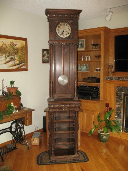 Antique German Grandfather Clock