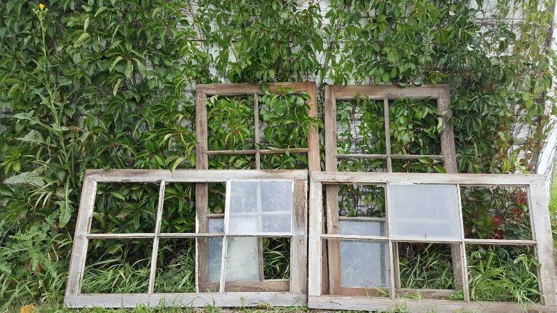 Antique window frames