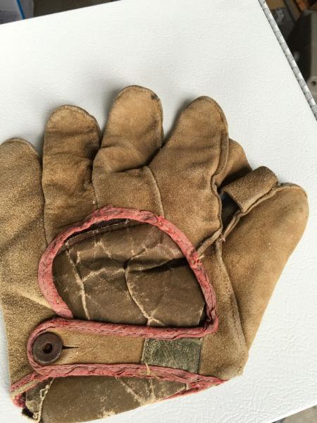 Vintage Leather Baseball Glove