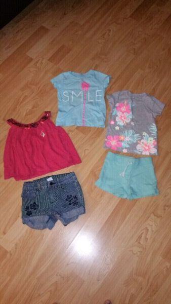 Size 2-5 summer girl clothing lot